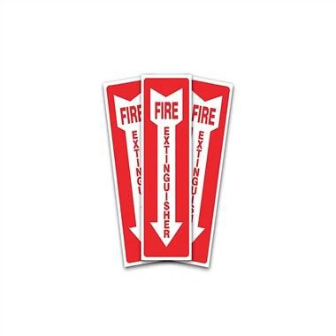 Sinal de segurança de seta extintor de incêndio